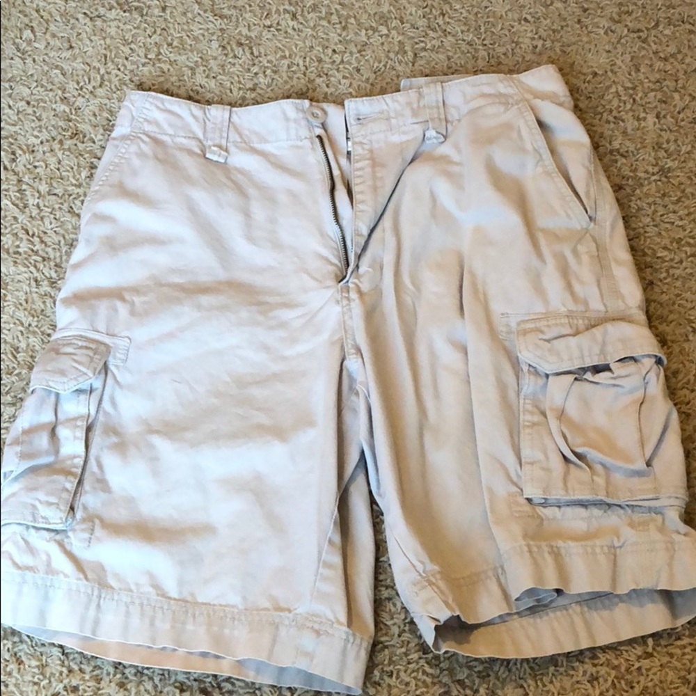 Khaki Cargo Shorts